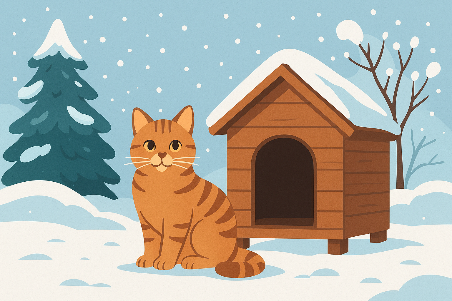 Jak zadbać o koty zimą?